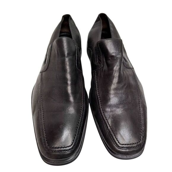 Monte Rosso Shoes Size 9‎ Mens Lucca Nappa Leather Loafers Made in Italy - Picture 3 of 11
